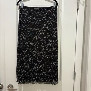 Black and White Polka Dot Skirt